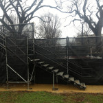 Press riser set up at 57th Inauguration