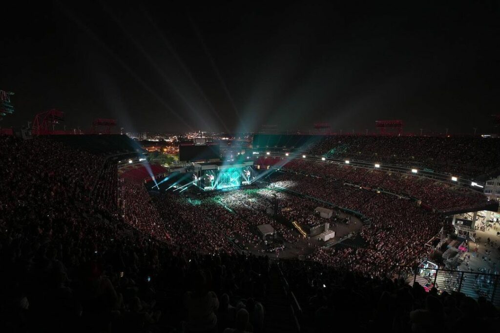 Overview photo of Nissan Stadium during CMA Festival