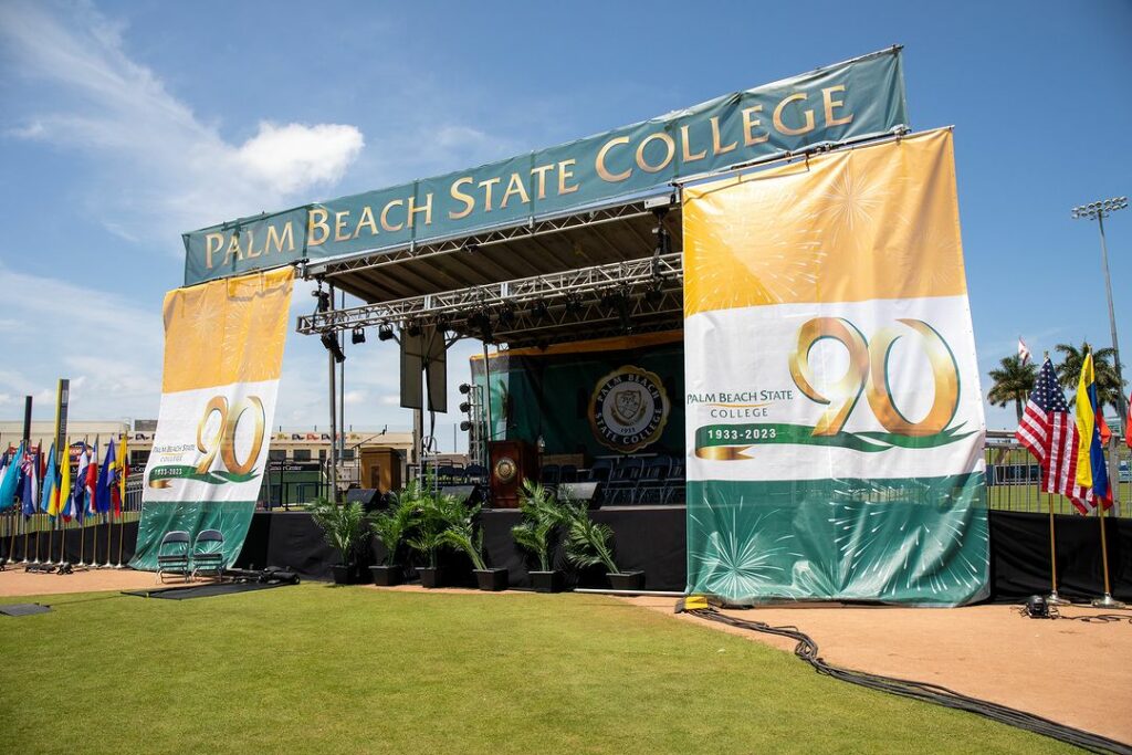 Main stage at Palm Beach State College 