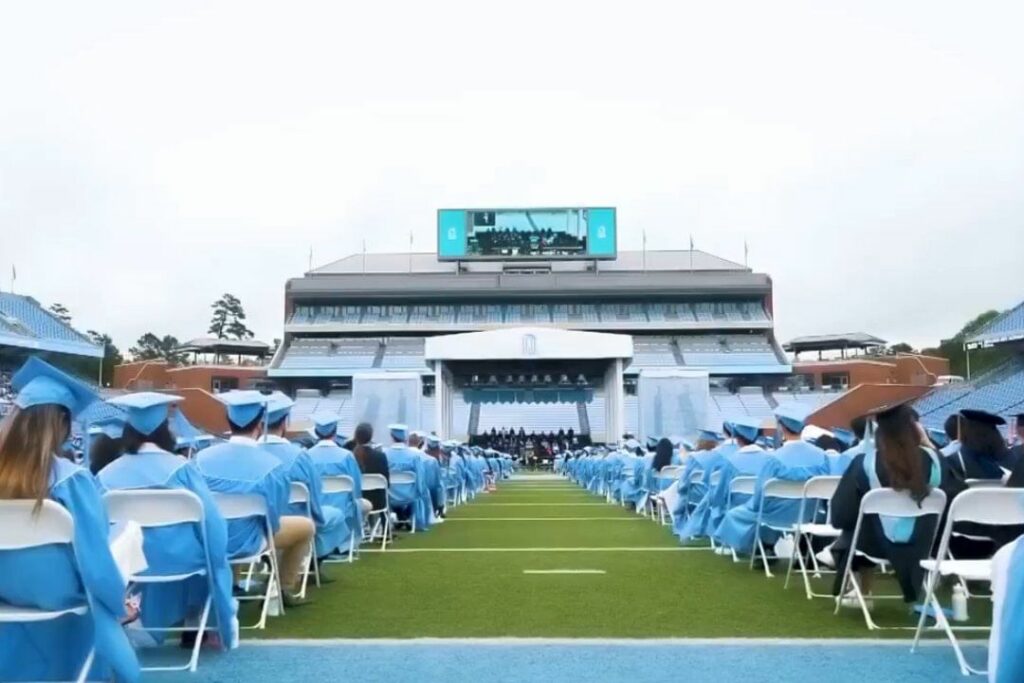The University of North Carolina commencement ceremony 