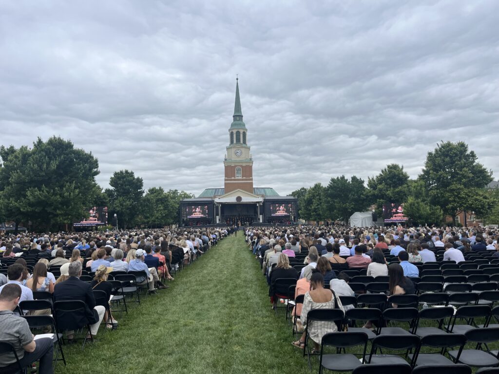 Commencement for the University of Wake Forest